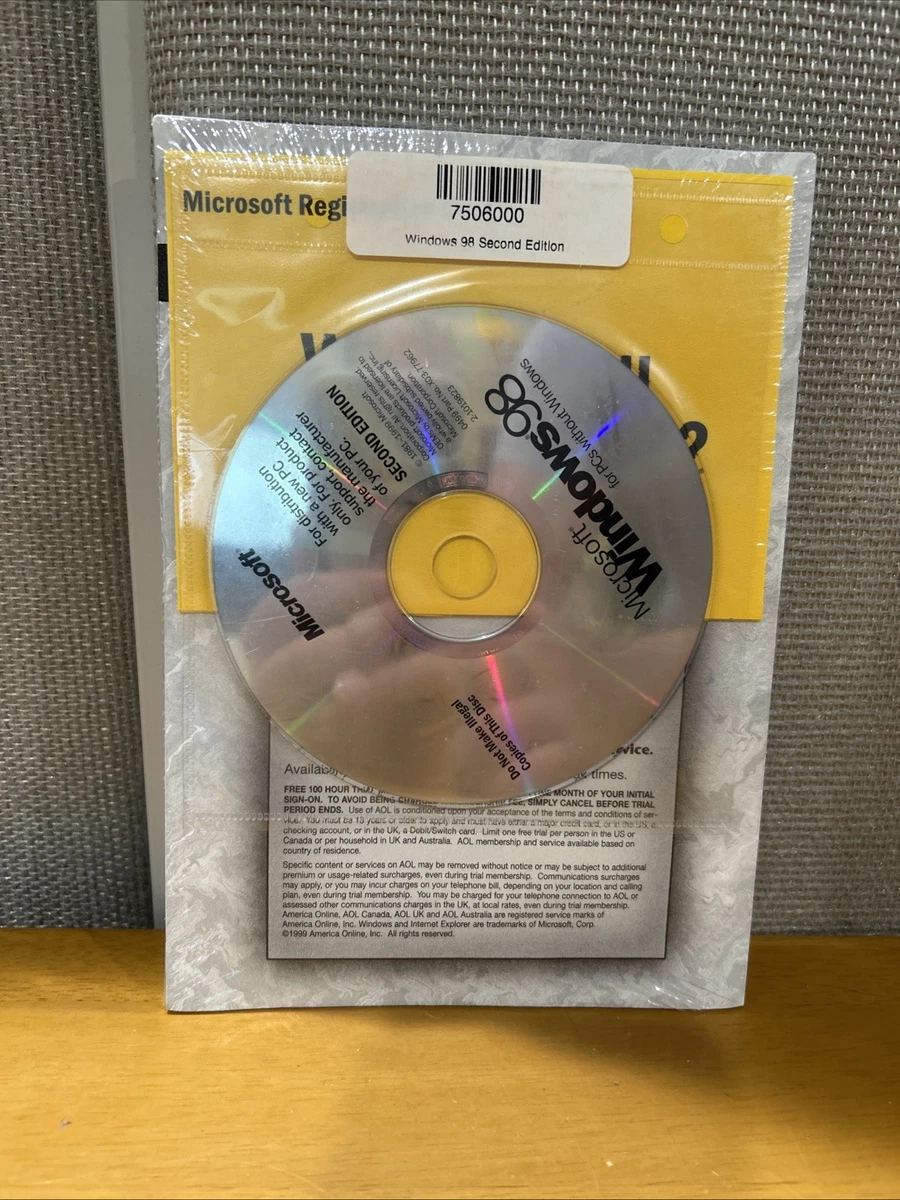 Microsoft Windows 98 OEM Microsoft Operating System Software for