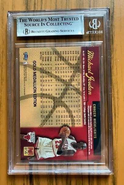 Michael Jordan 1998-99 FLEER ULTRA GOLD MEDALLION #85G BGS 9 - Image 2 of 2
