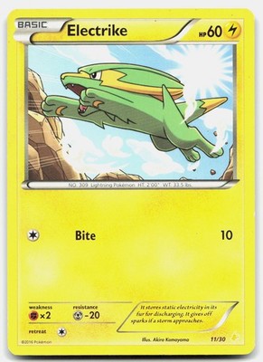 Electrike (11) Common XY Trainer Kit: Pikachu Libre & Suicune 11/30 HP Pokemon