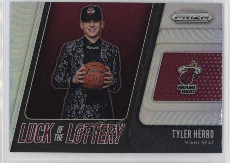 2019-20 Panini Prizm Luck of the Lottery Silver Prizm Tyler Herro #13 Rookie RC