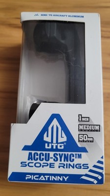UTG ACCU-SYNC  Mount 1 Inch Medium 50mm Offset AIR11850 BLACK