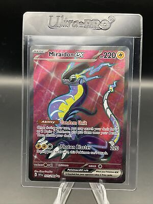 Pokémon TCG Full Art Miraidon ex 227/198 Scarlet & Violet Pokemon Card NM/M