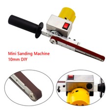 Handheld Electric Belt Sander Mini Grinder Small Machine With 10 Sanding Belts