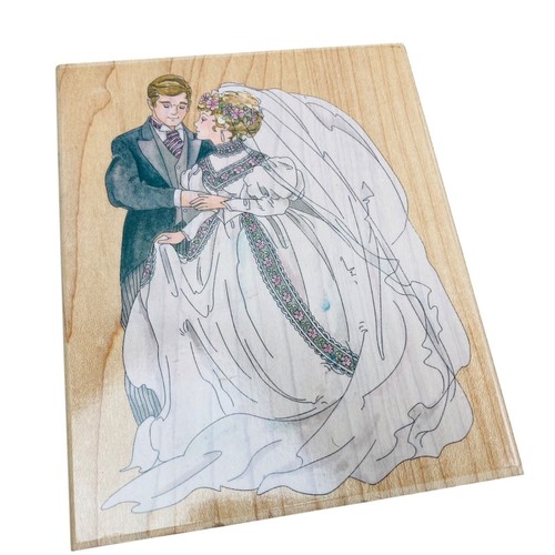Set Of 12 Various Wooden Rubber Stamps Wedding Holiday Designs Vintage Craft - Picture 6 of 6