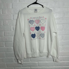 Vintage 1990 Delta Fifty Fifty Made in USA Country at Heart Sweatshirt sz Large
