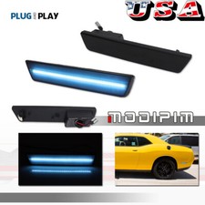 For 08-14 Dodge Challenger 11-14 Charger Ice Blue Led Rear Side Marker Lights For 08-14 Dodge Challenger 11-14 Charger Ice Blue Led Rear Side Marker Lights