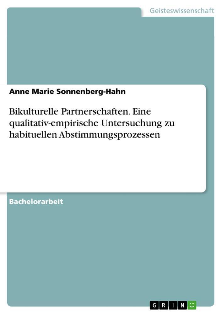 Thumbnail - Anne Marie Sonnenberg-hahn | Bikulturelle Partnerschaften. Eine...