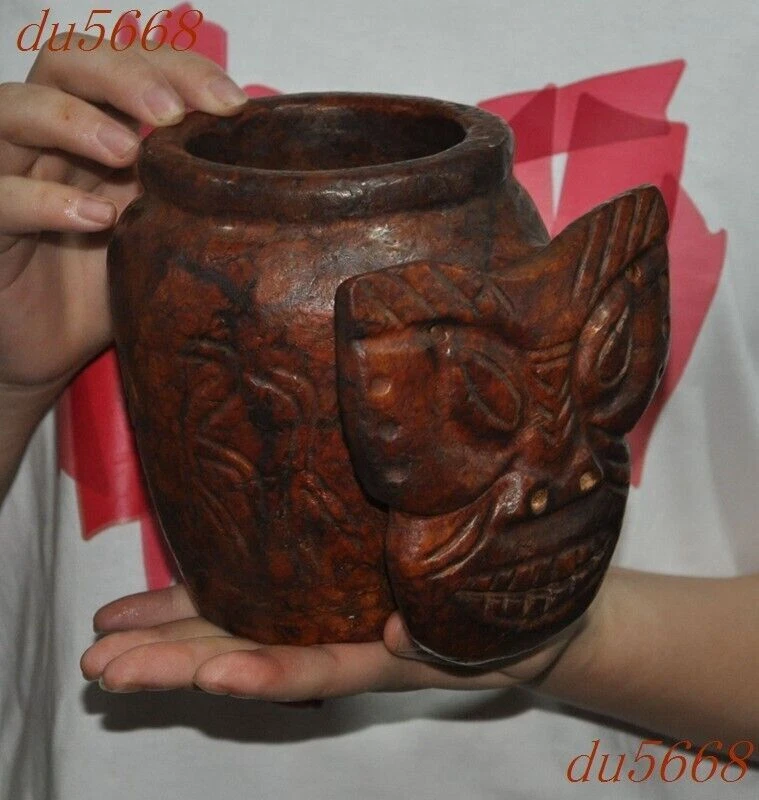 5.2英寸红山文化老玉怪怪鬼坦克罐罐罐罐 — 第 2/4 张图片