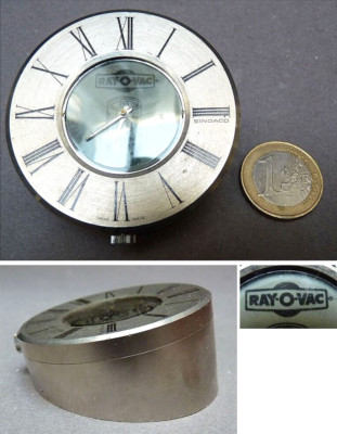 SINDACO Swiss made Werbependel RAY-O-VAC Pendule clock