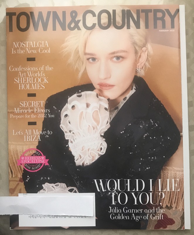 Town & Country Magazine February 2022 Julia Garner Joaquina Kalukango Brand New