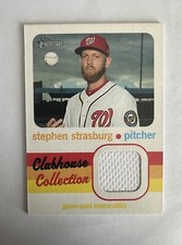 2020 Topps Heritage Baseball Clubhouse Collection STEPHEN STRASBURG #CCR-SS NATS