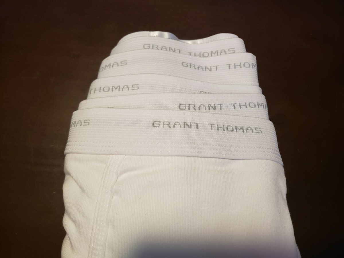 Grant Thomas Vintage Mens white briefs Underwear 5 pack Size XL | eBay