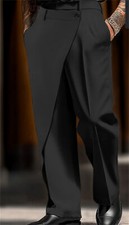 Mens Suit Pants Slim Fit Pants Business Office Long Dress Casual Trousers