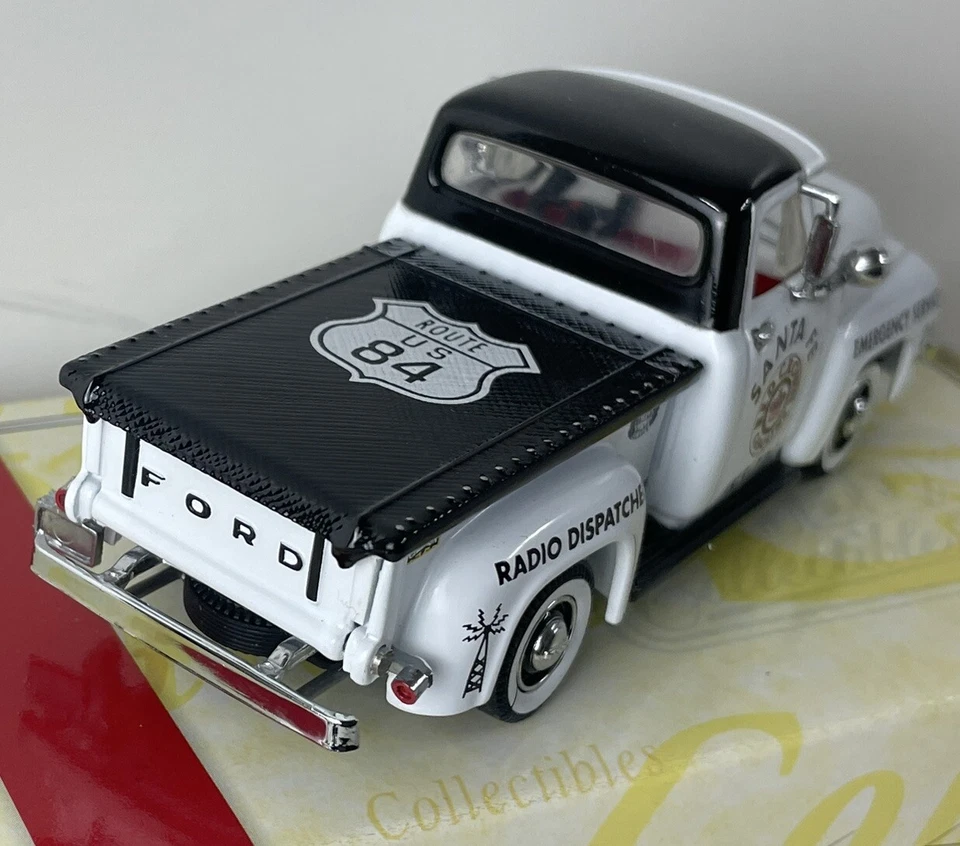 Matchbox 1955 Ford F-100 Pickup Truck Santa Fe Red Crown 1:43 SCALE - Image 4 of 4