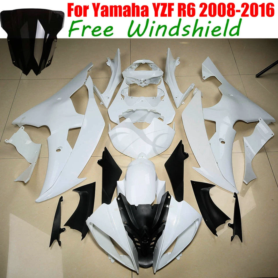 Carenagem sem pintura carroceria para Yamaha YZF R6 1998-2002 2005 2006-2007 2008-2016 - Imagem 4 de 4