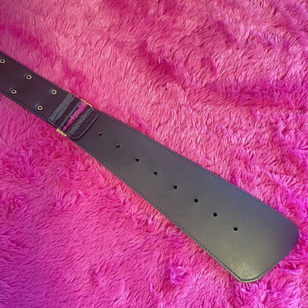 DIA d.i.a. Star Logo Belt Color Black 102cm Women's Fashion