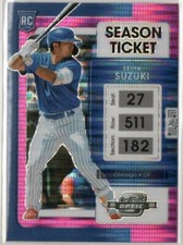 Seiya Suzuki 2022 Panini Chronicles Contenders Optic Pink Pulsar Prizm Rookie #2