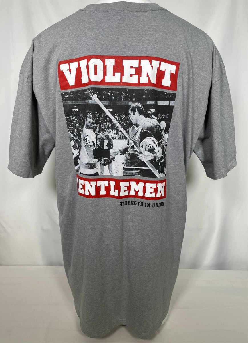 Violent Gentlemen Hockey Club Strength in Union O'Reilly Gray T-Shirt Men's  3XL