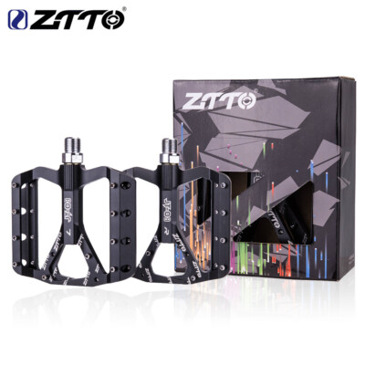 ZTTO JT03 schwarz Fahrrad Aluminiumlegierung Pedal rutschfeste Fahrrad Fußstütze Radfahren