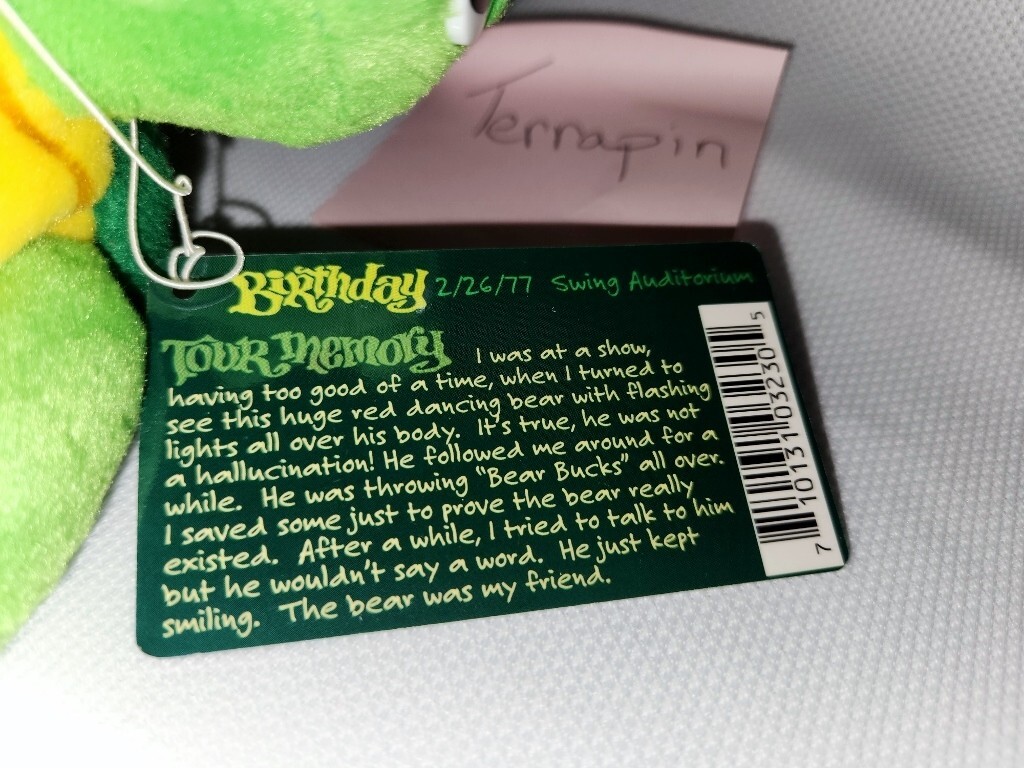 ぬいぐるみ GRATEFUL TEDDYBEAR TERRAPIN Grateful Dead® Terrapin Turtle