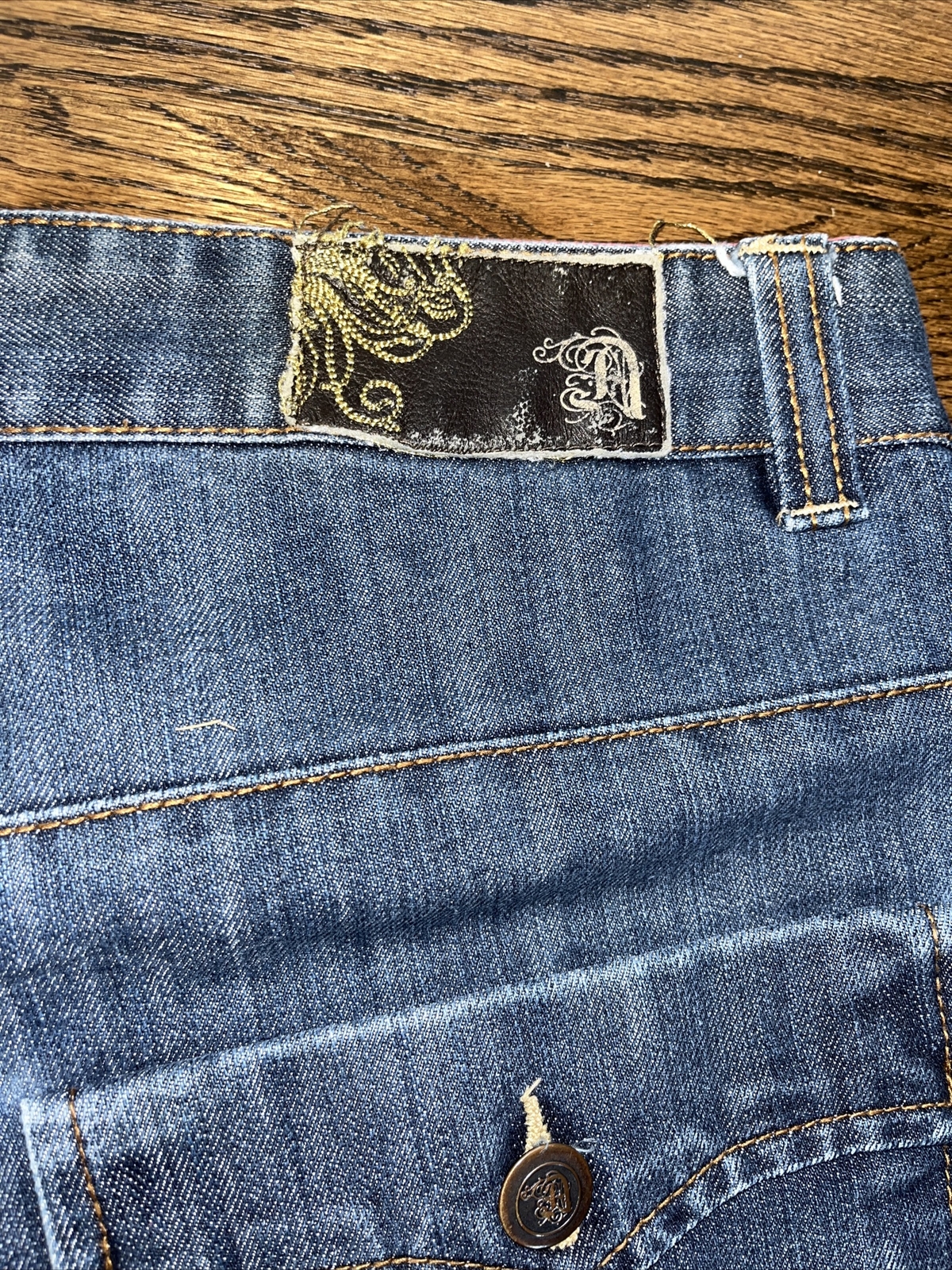 Attitude Mens Blue Brooklyn Fit Straight Leg Jeans Denim 39 X 29 - View 13