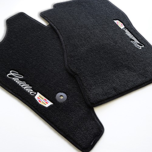 Cadillac ESCALADE Front Floor Mats - Ebony - Jet 2007-2025 Premium 32oz Quality - Picture 10 of 46