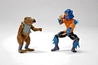 TMNT Splinter and Shredder 1988 Vintage Figures Teenage Mutant Ninja Turtles