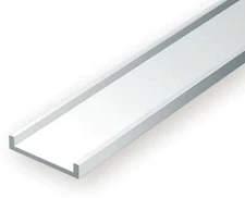 Evergreen Scale Models 266 U Channel Styrene 3/16" (3 Pack)