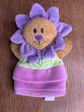 KRU Layette Snowman Plush Rattle Baby Toy Puppet Bear Flower 8 Euc