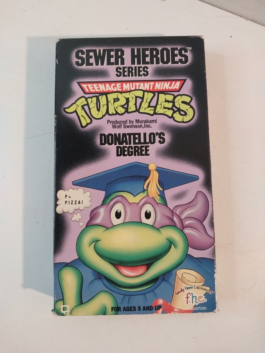 Teenage Mutant Ninja Turtles - Donatello's Degree (VHS, 1991