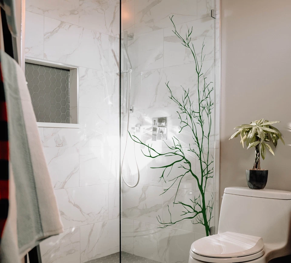 Большая виниловая наклейка на стену с голым деревом. Настенное искусство спальня, ванная комната. #AC223 - Изображение 3 из 4