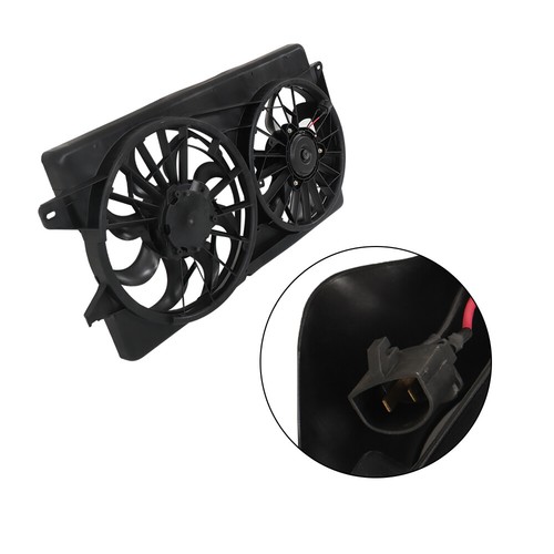 Engine Radiator Cooling Fan w/ Shroud Assembly For Ford Freestar 04-07 Dual Fan - Picture 5 of 12