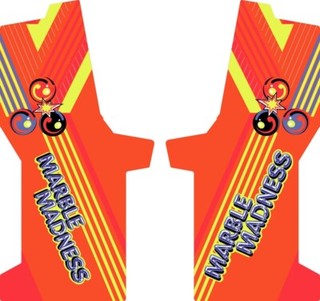 Marble Madness Custom Side Art  - Atari System 1 Dedicated Cab