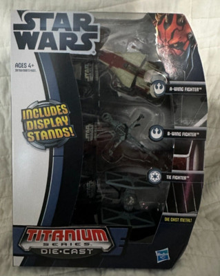 Hasbro Star Wars Titanium Series Die Cast Micro Machines NIB Slight Damage