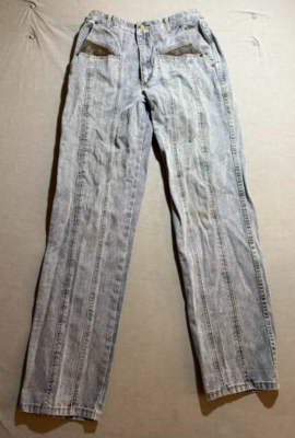 #ad Vintage Gasoline Jeans Mens 32 Blue Denim Pocketed Zip Straight 28X31 Y2K. $22.09