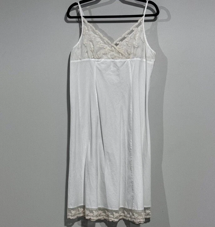 De colección. Camisón Lands End Niñas Blanco Algodón Sin Mangas Mediano 8-10 Hada Foto 4 de 4