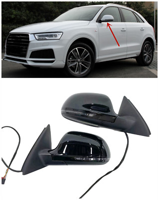 Q3 Car Side Door Mirror Pair for AUDI  2013-2018 6 lines 8 lines 35TFSI 40TFSI
