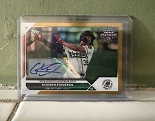 2023 Topps Pro Debut Gleider Figuereo GOLD FOIL AUTO /50 Texas Rangers