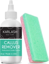 Karlash Callus Remover Gel for Feet and Foot Pumice Stone Scrubber Kit Remover