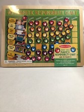 Melissa Doug Wooden Magnetic Responsibility Chart Chores NEW in SHRINKWRAP