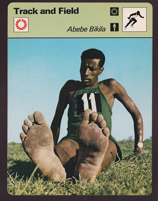 ABEBE BIKILA Ethiopia Track Field Runner Barefoot 1977
