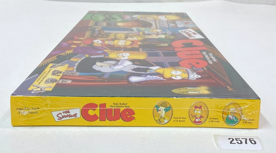Juego de mesa THE SIMPSONS Clue PRIMERA EDICIÓN 2000 figuras de peltre SELLADO DE FÁBRICA Foto 2 de 4