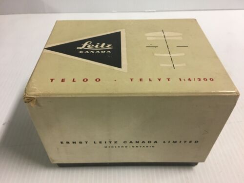 Leitz Canada Leica 11063 P Telyt f4 200mm Lens for Visoflex * BOX ONLY * TELOO - Afbeelding 1 van 7