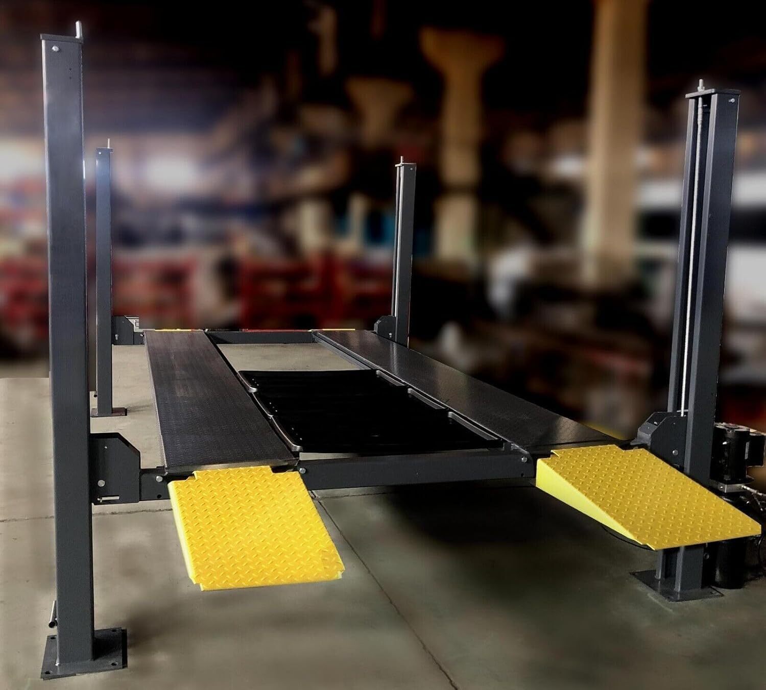 8500 Lbs 4 Post Parking Lift Storage Service Car Lift w/Caster Workshop, Shop