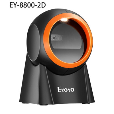 Eyoyo 2D Desktop Barcode Scanner Freisprecheinrichtung Barcodeleser für POS PC