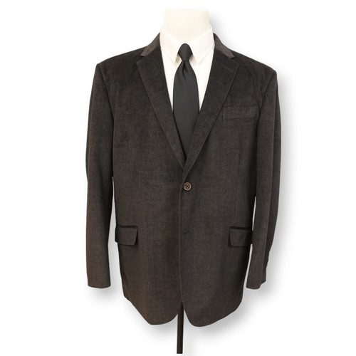 PRONTO UOMO mens brown soft polyester sport coat suit jacket blazer 48R XXL - Picture 2 of 13