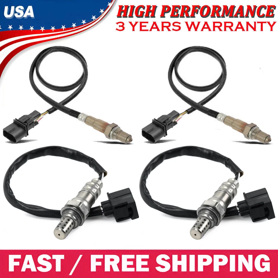 Sensor de oxígeno O2 ascendente + descendente 4 piezas 1 y 2 para Mercedes-Benz C230 2006-2007 2,5 L Foto 2 de 4