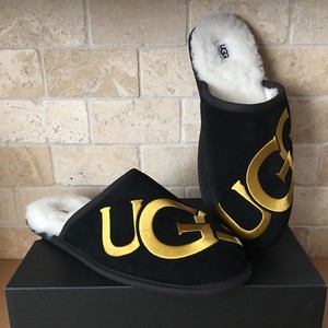 ugg slides gold