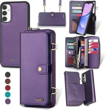Multi-Function Wallet Case, Detachable 3 in 1 Magnetic Case Wallet