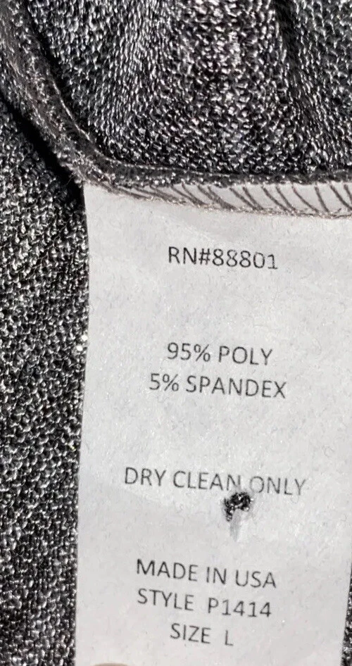 Camicetta donna Kay Celine taglia small argento scintillante manica a campana vintage vintage